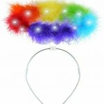 Bright Up Angel Rainbow Halo Headband Fancy Dress Accessory Gay Pride Party Event